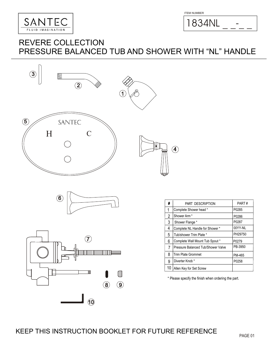 Santec 1834NL User Manual | 4 pages