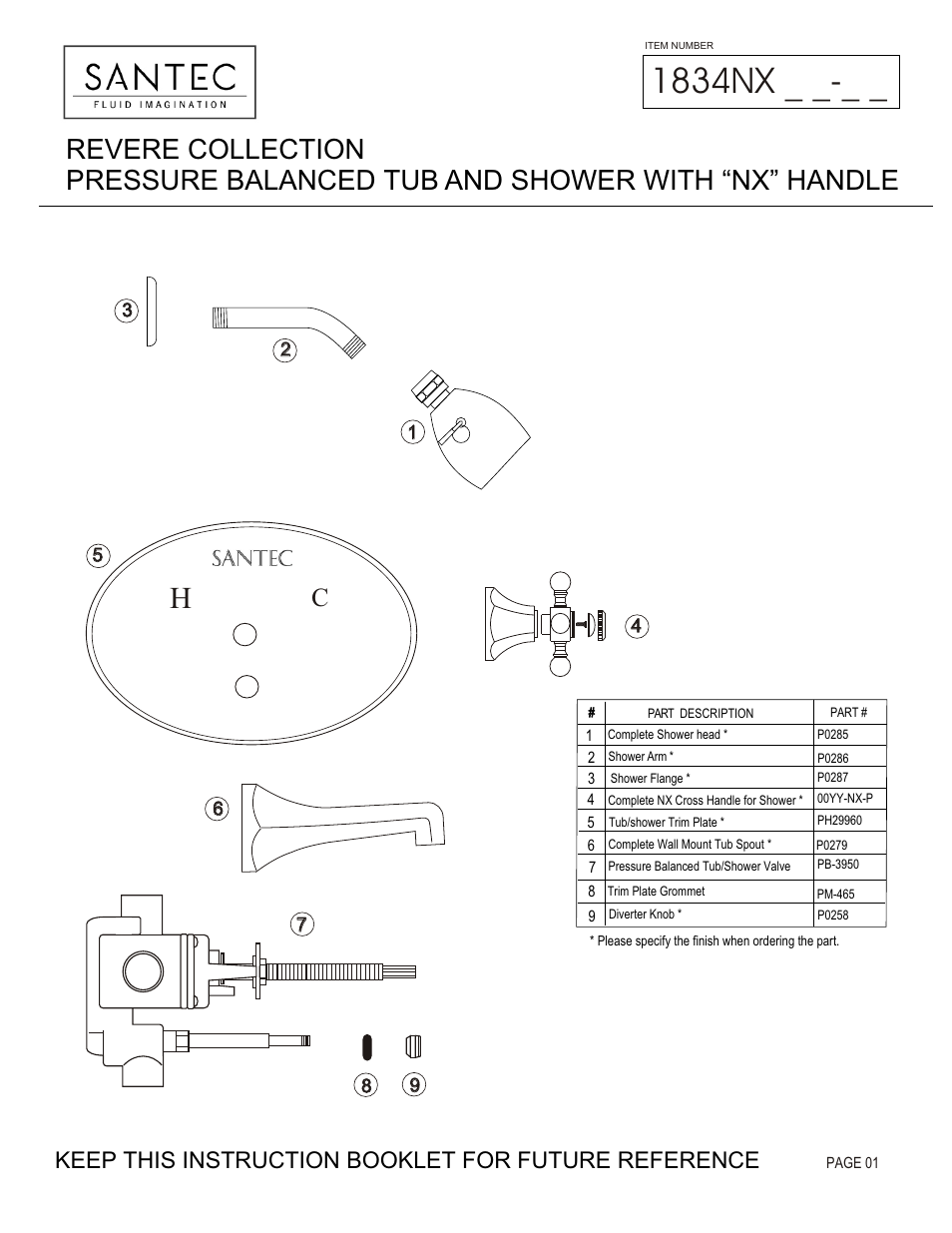 Santec 1834NX User Manual | 4 pages