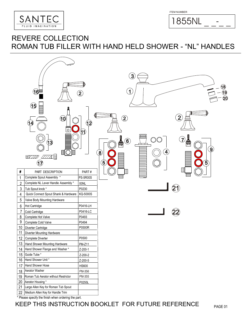 Santec 1855NL User Manual | 4 pages