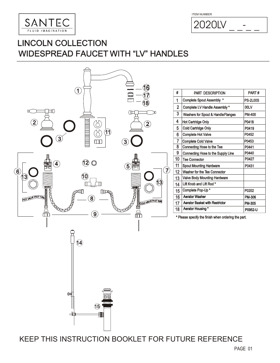 Santec 2020LV User Manual | 4 pages
