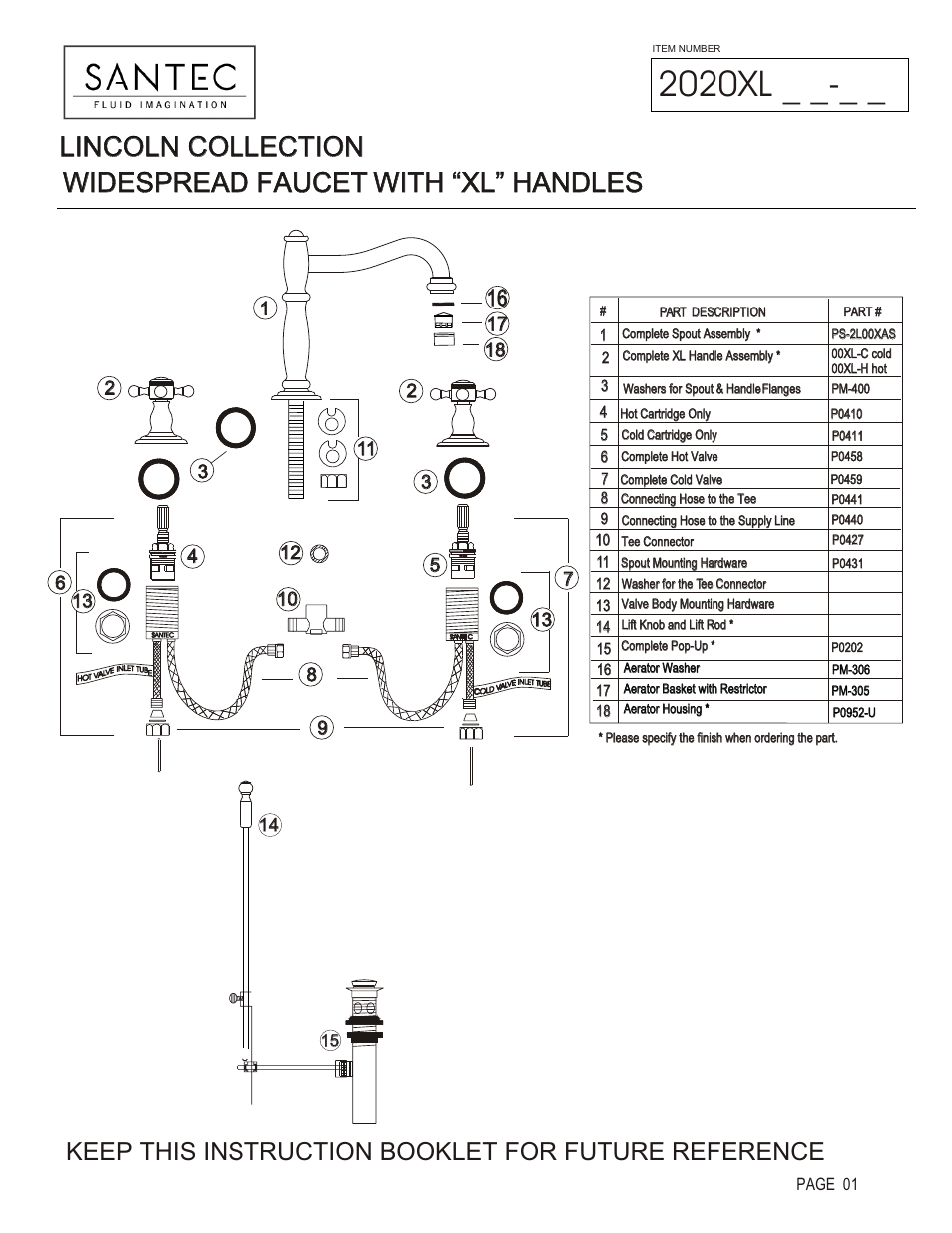 Santec 2020XL User Manual | 4 pages