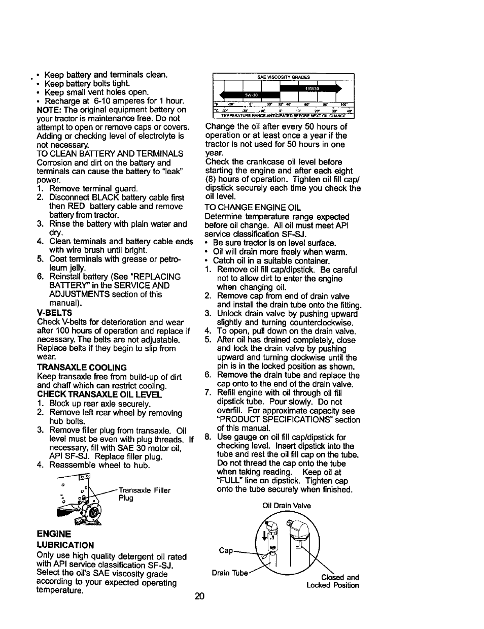 Lubrication | Craftsman 917.275031 User Manual | Page 20 / 60