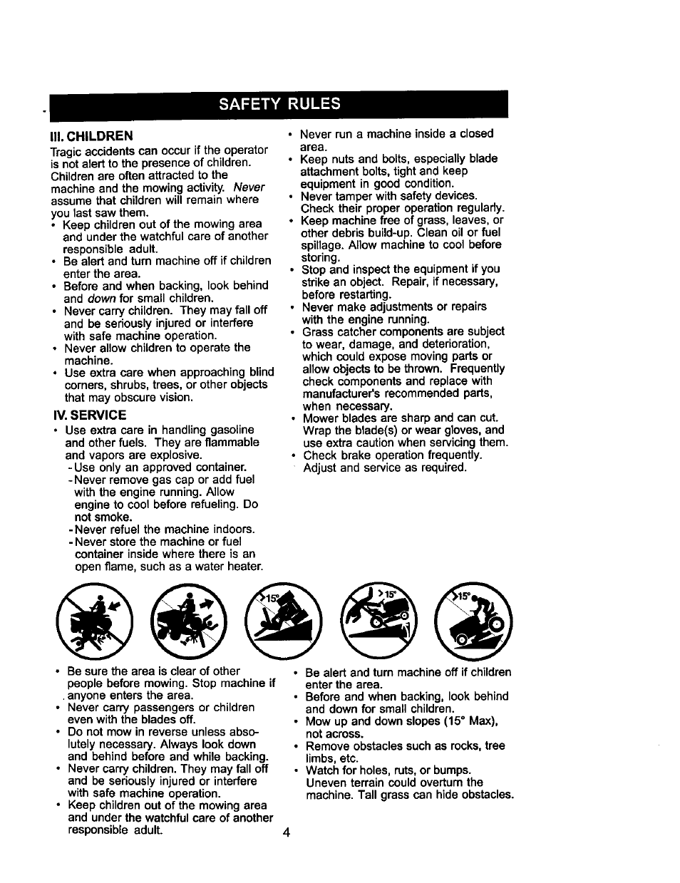 Safety rules | Craftsman 917.275031 User Manual | Page 4 / 60