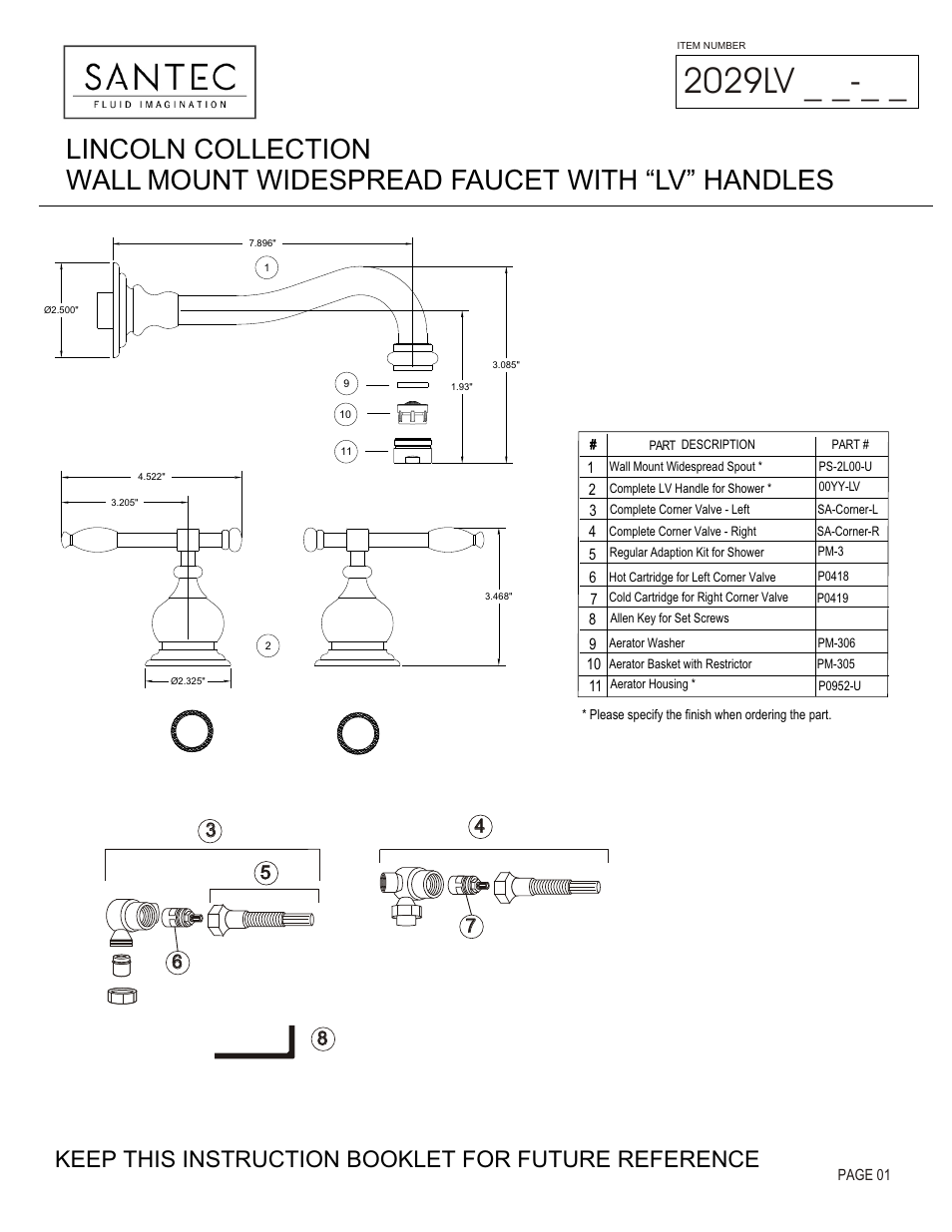 Santec 2029LV User Manual | 4 pages