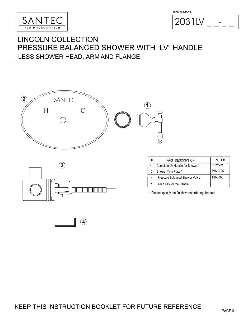Santec 2031LV User Manual | 4 pages
