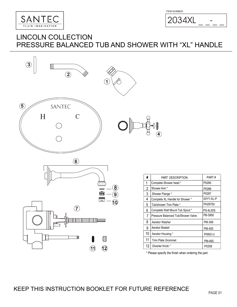 Santec 2034XL User Manual | 4 pages