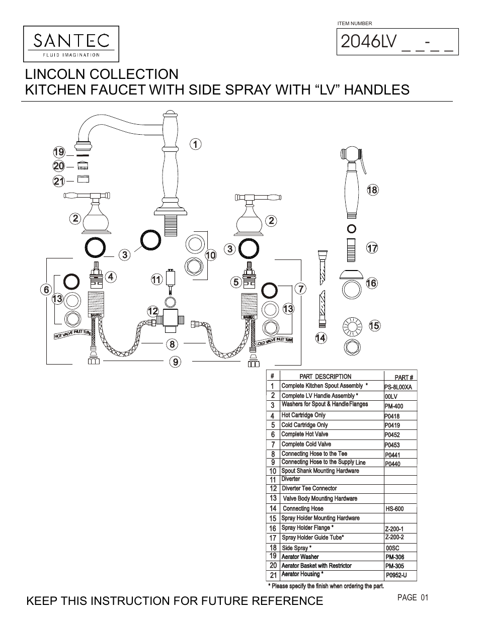 Santec 2046LV User Manual | 4 pages
