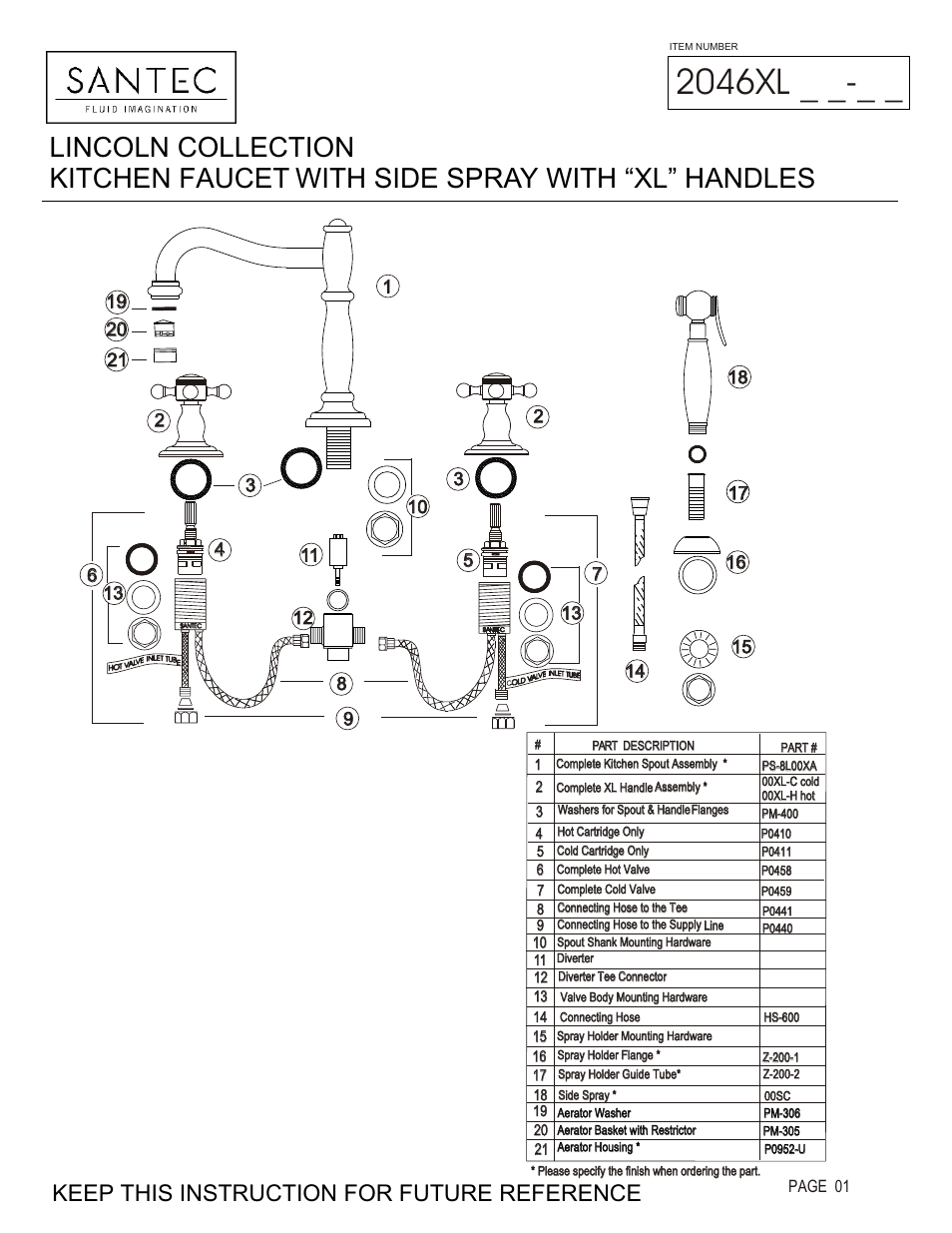 Santec 2046XL User Manual | 4 pages