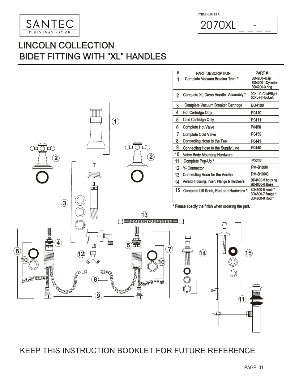 Santec 2070XL User Manual | 4 pages