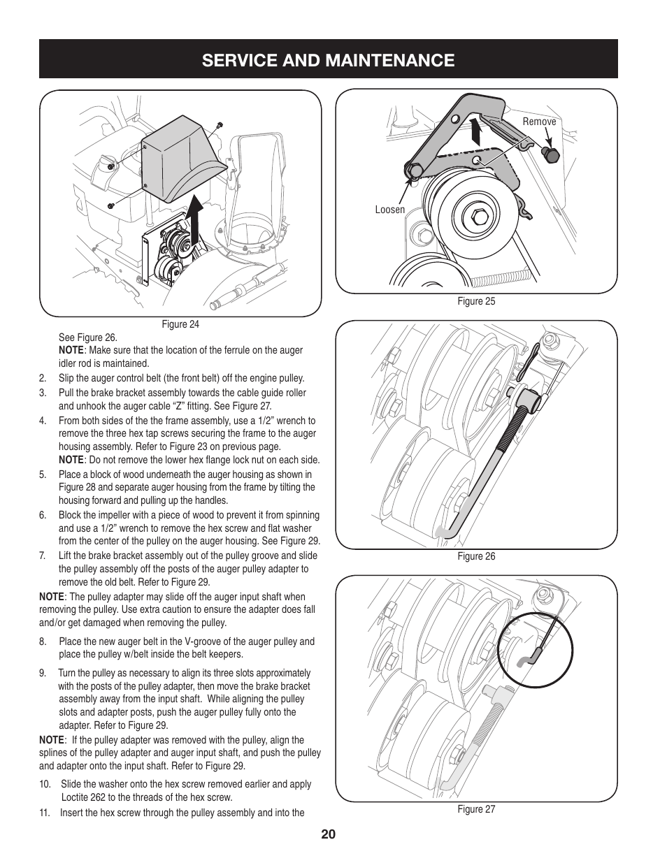 Service and maintenance | Craftsman 247.88845 User Manual | Page 20 / 64