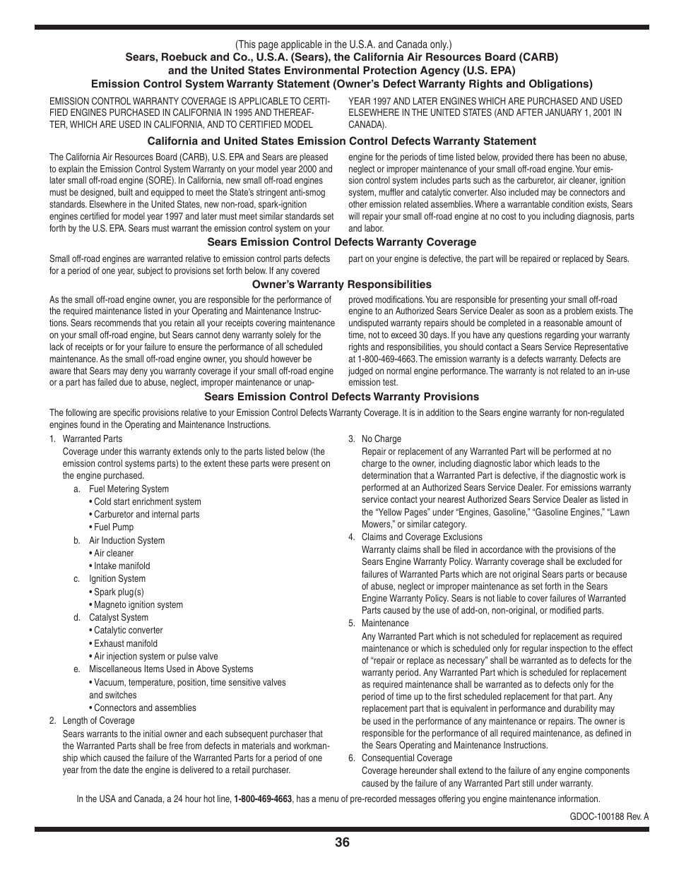 Craftsman 247.88845 User Manual | Page 36 / 64