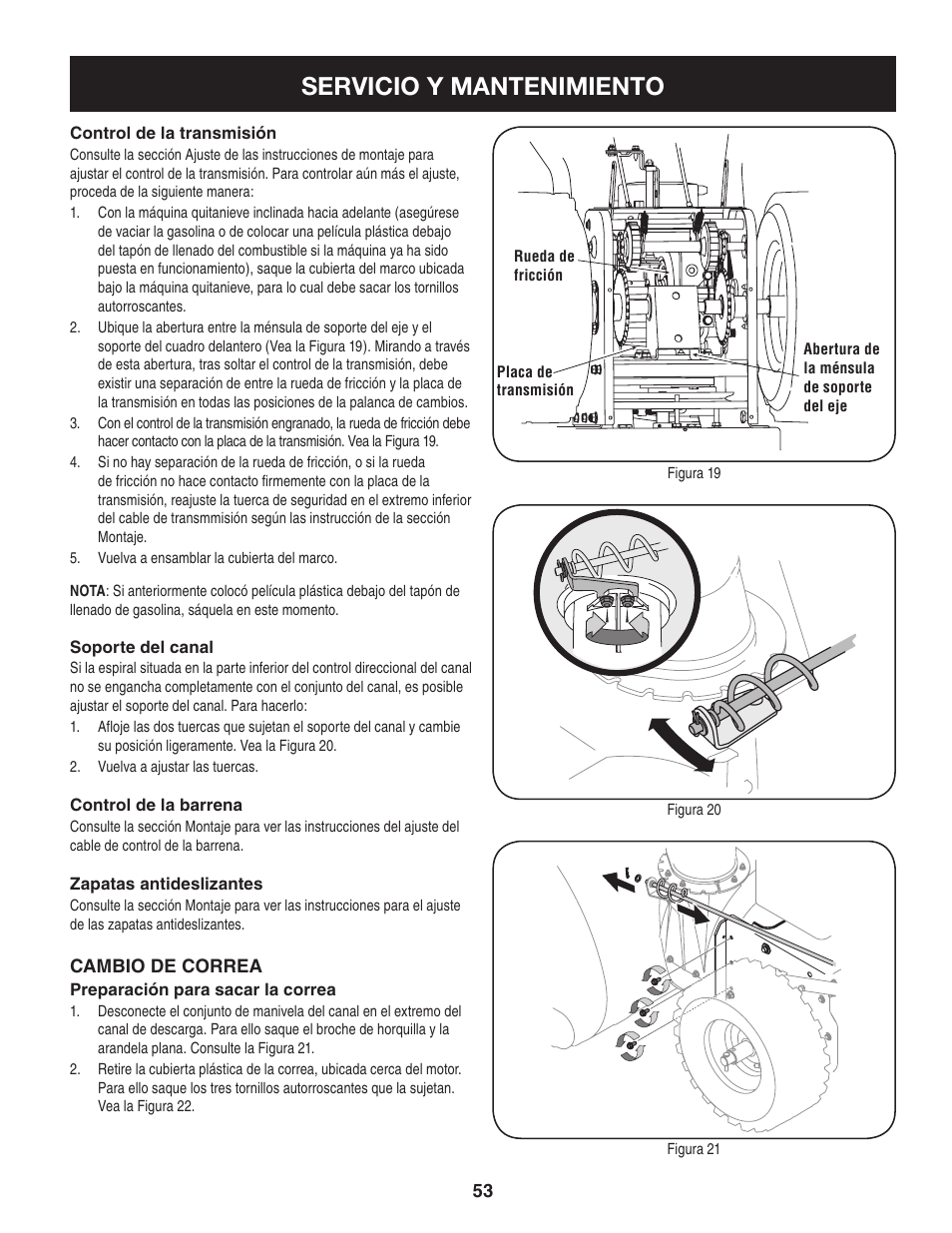 Servicio y mantenimiento | Craftsman 247.88845 User Manual | Page 53 / 64