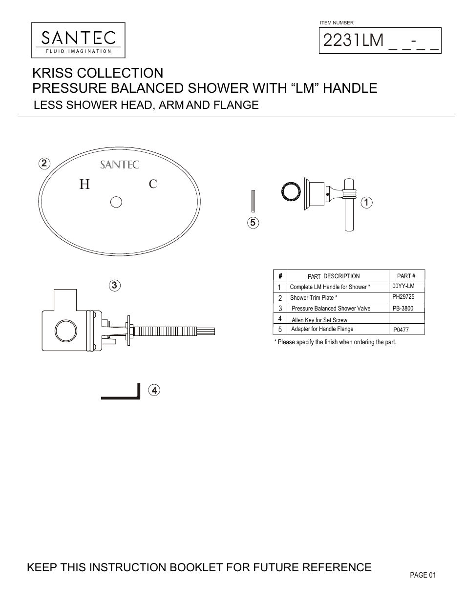 Santec 2231LM User Manual | 4 pages