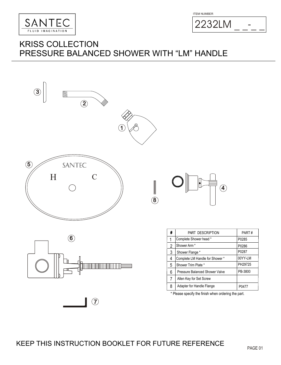 Santec 2232LM User Manual | 4 pages