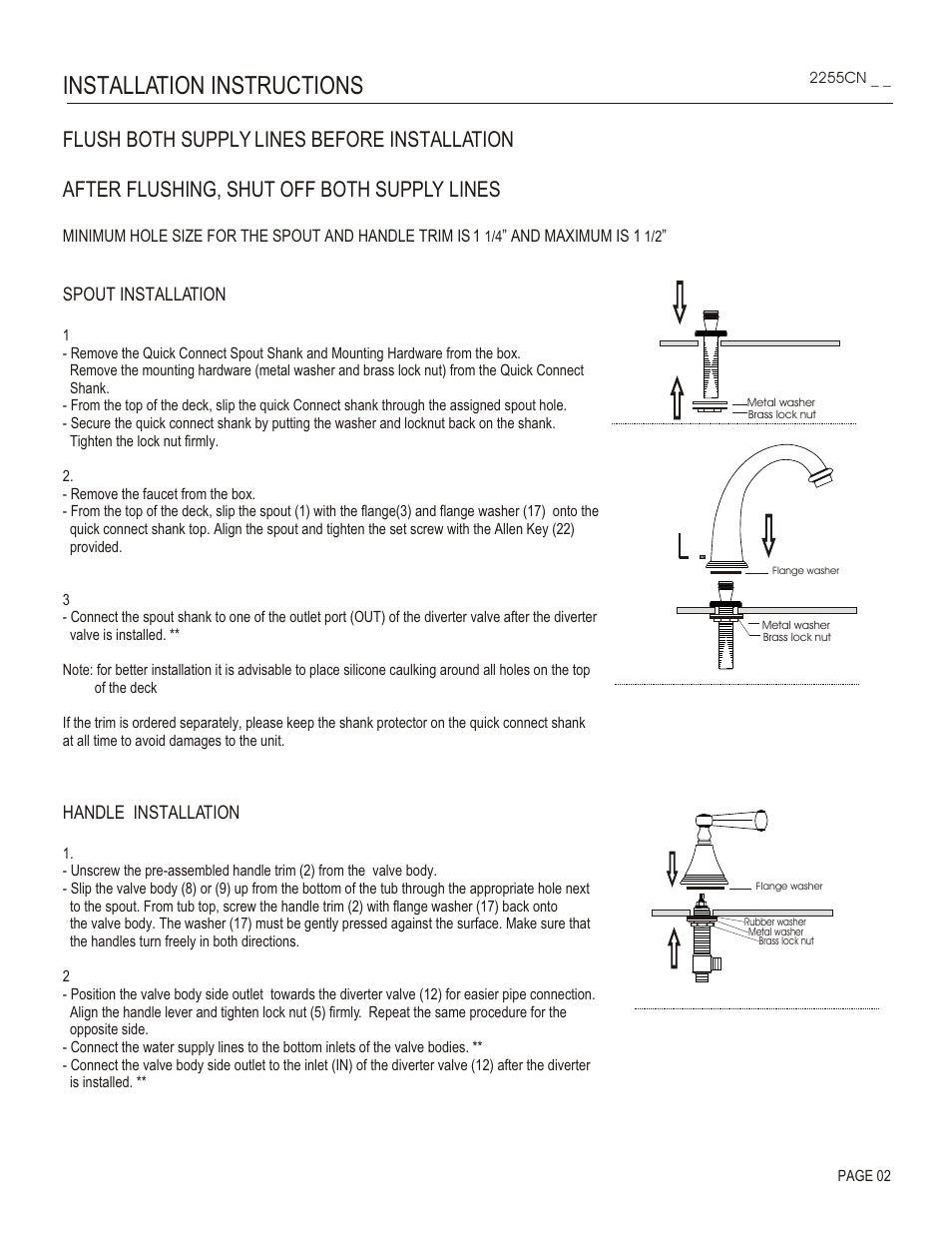 Installation instructions | Santec 2255CN User Manual | Page 2 / 4