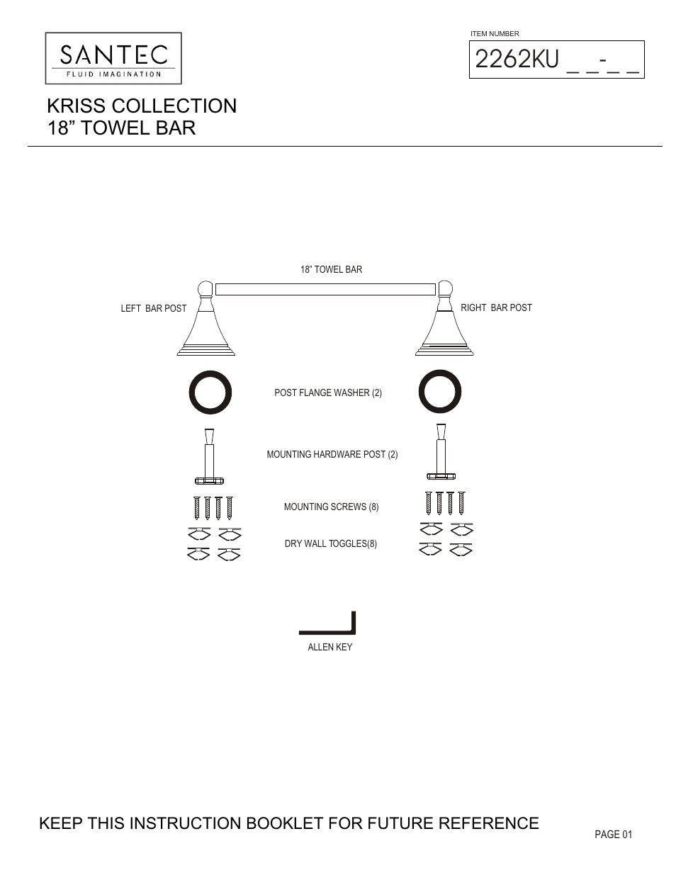 Santec 2262KU User Manual | 3 pages