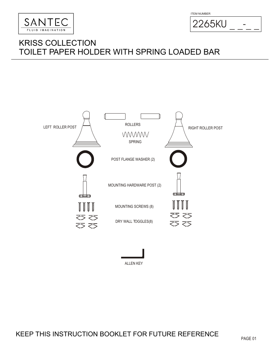 Santec 2265KU User Manual | 3 pages