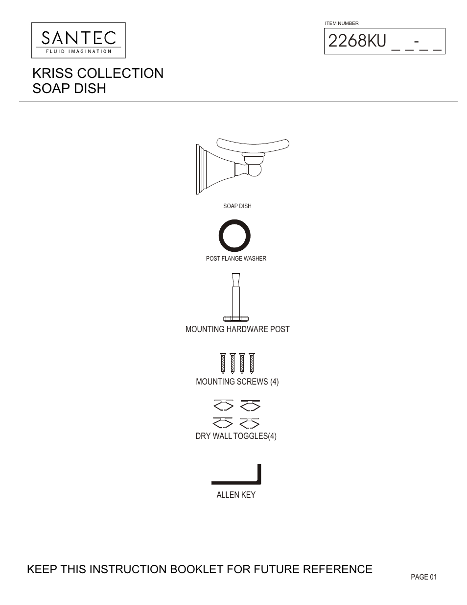 Santec 2268KU User Manual | 3 pages