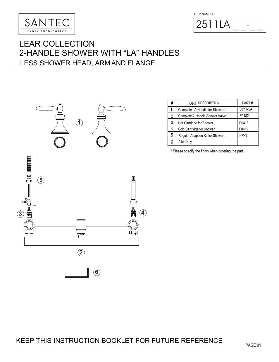Santec 2511LA User Manual | 4 pages