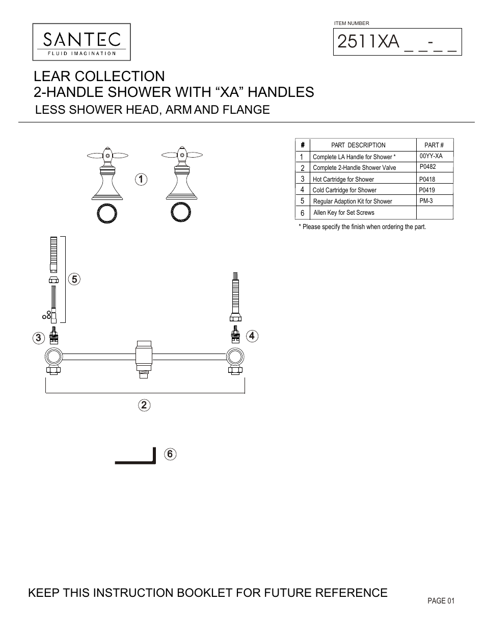 Santec 2511XA User Manual | 4 pages