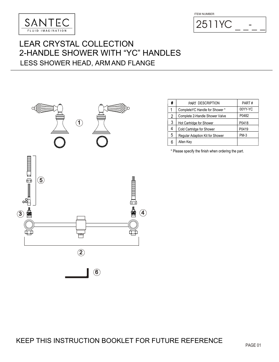 Santec 2511YC User Manual | 4 pages