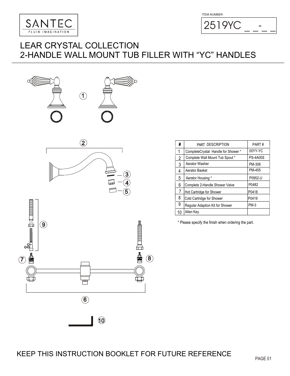 Santec 2519YC User Manual | 4 pages