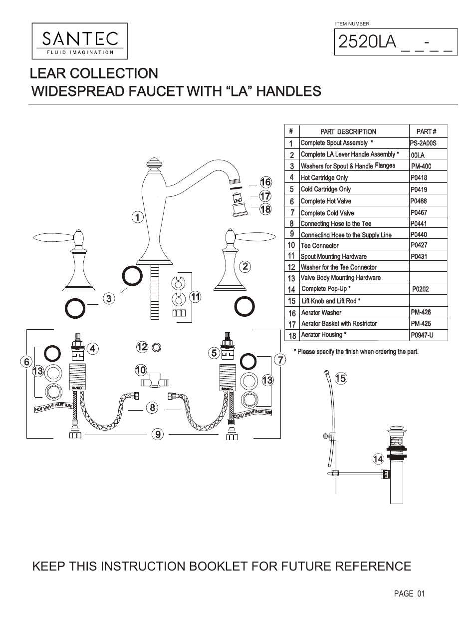 Santec 2520LA User Manual | 4 pages