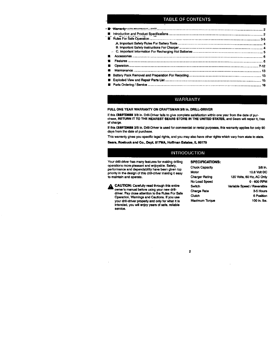 Craftsman 973.111330 User Manual | Page 2 / 16