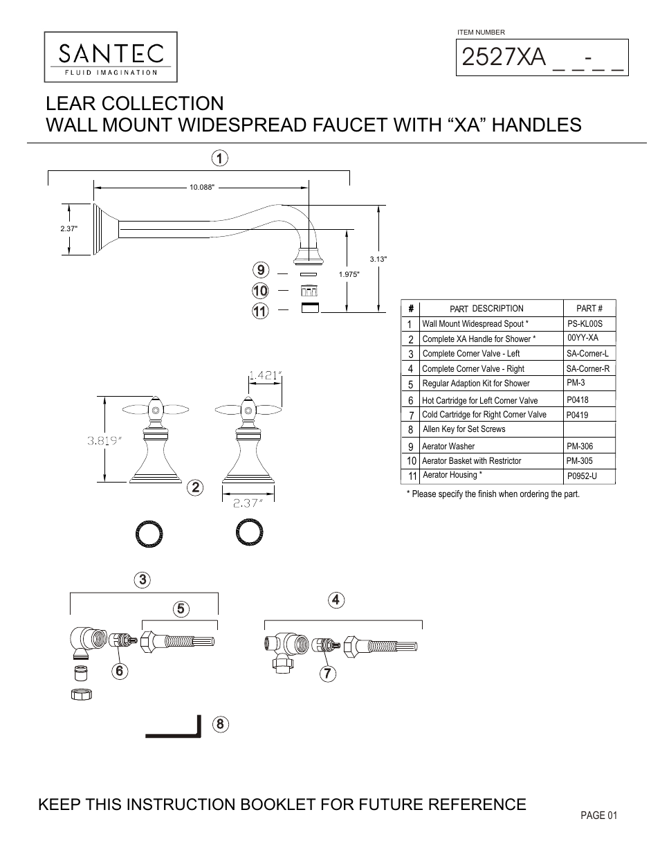 Santec 2527XA User Manual | 4 pages