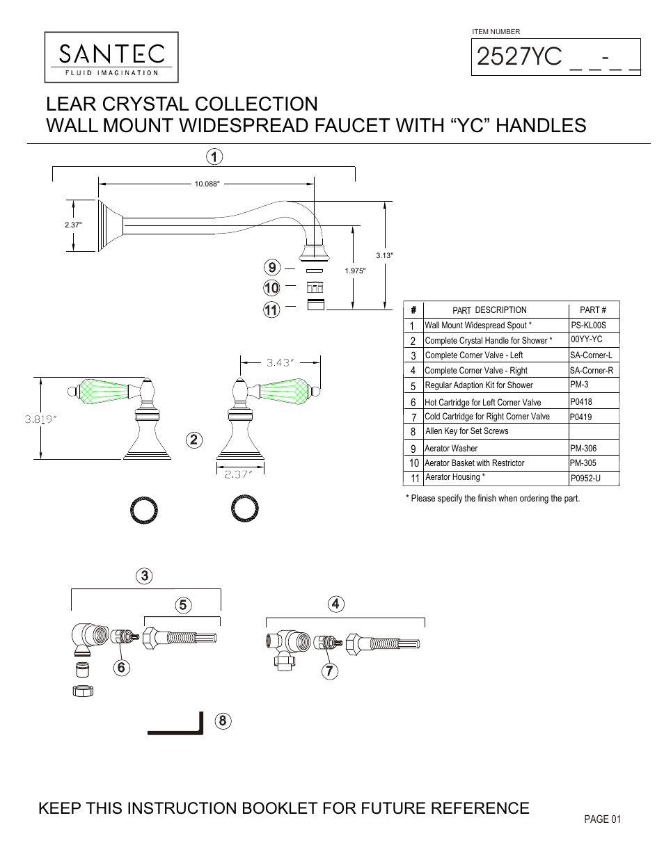 Santec 2527YC User Manual | 4 pages