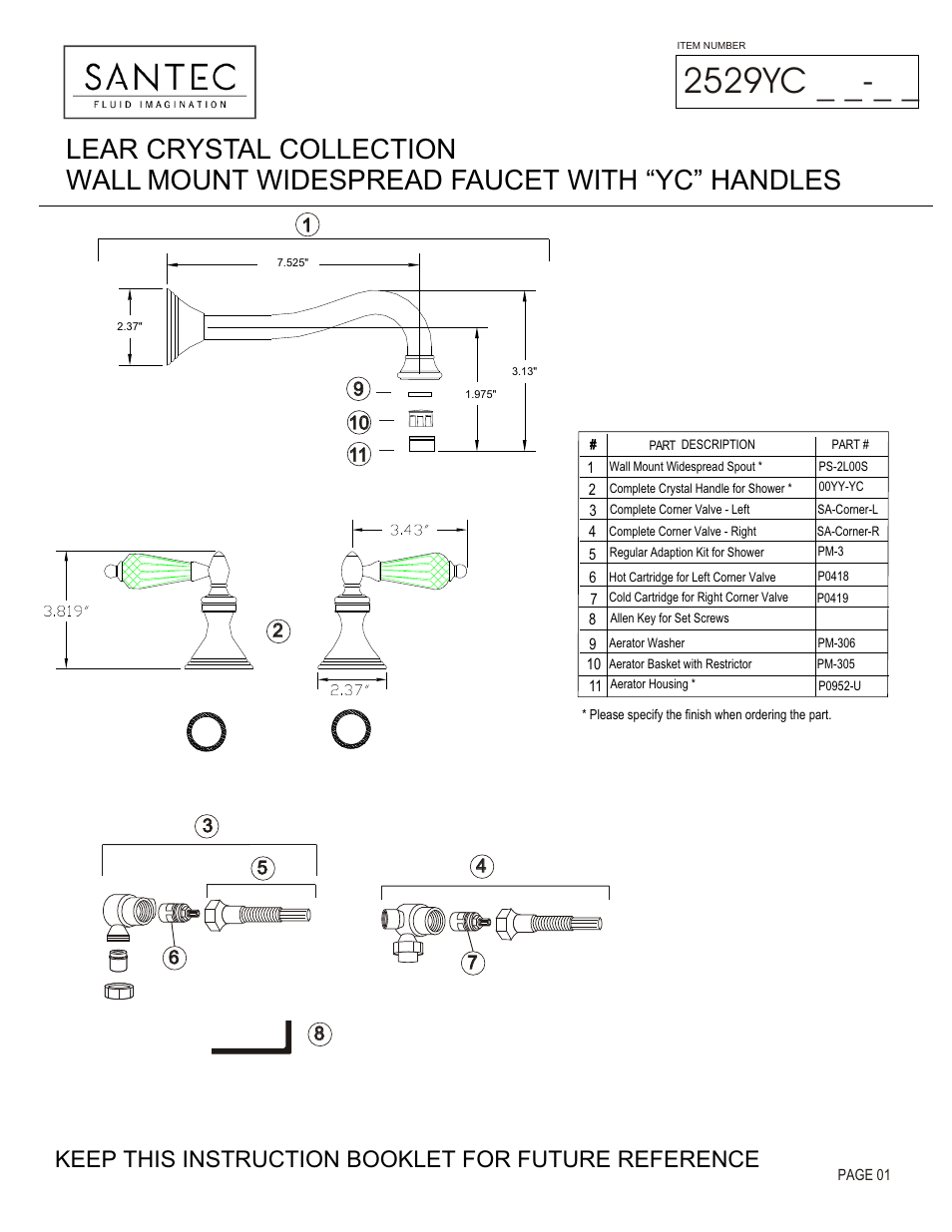 Santec 2529YC User Manual | 4 pages