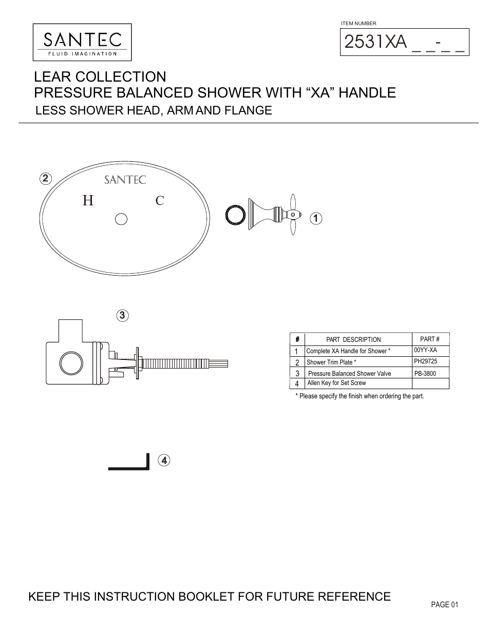 Santec 2531XA User Manual | 4 pages