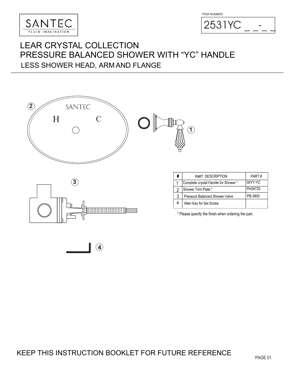 Santec 2531YC User Manual | 4 pages