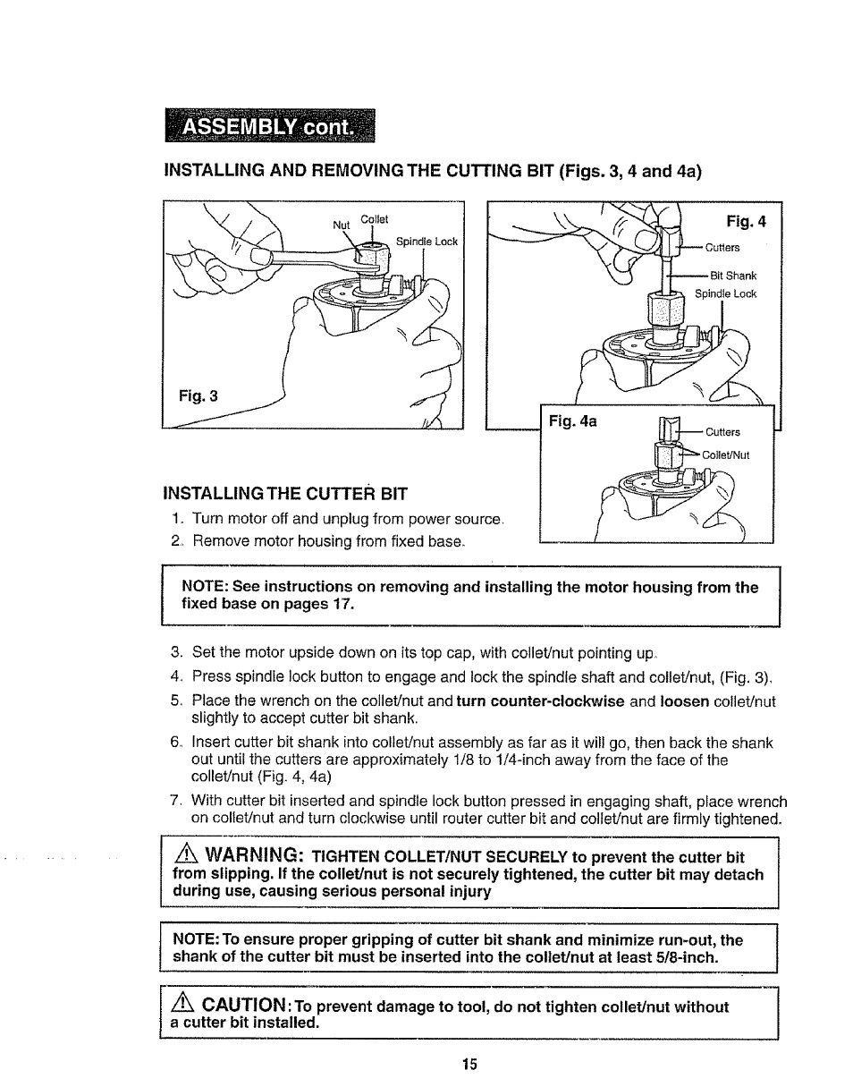 Assembly cont | Craftsman 320.17541 User Manual | Page 15 / 40