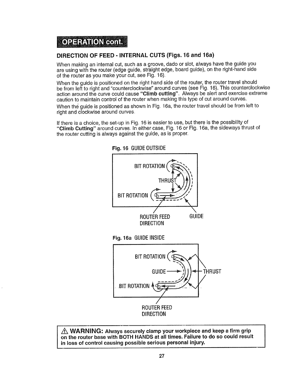 Operation cont | Craftsman 320.17541 User Manual | Page 27 / 40