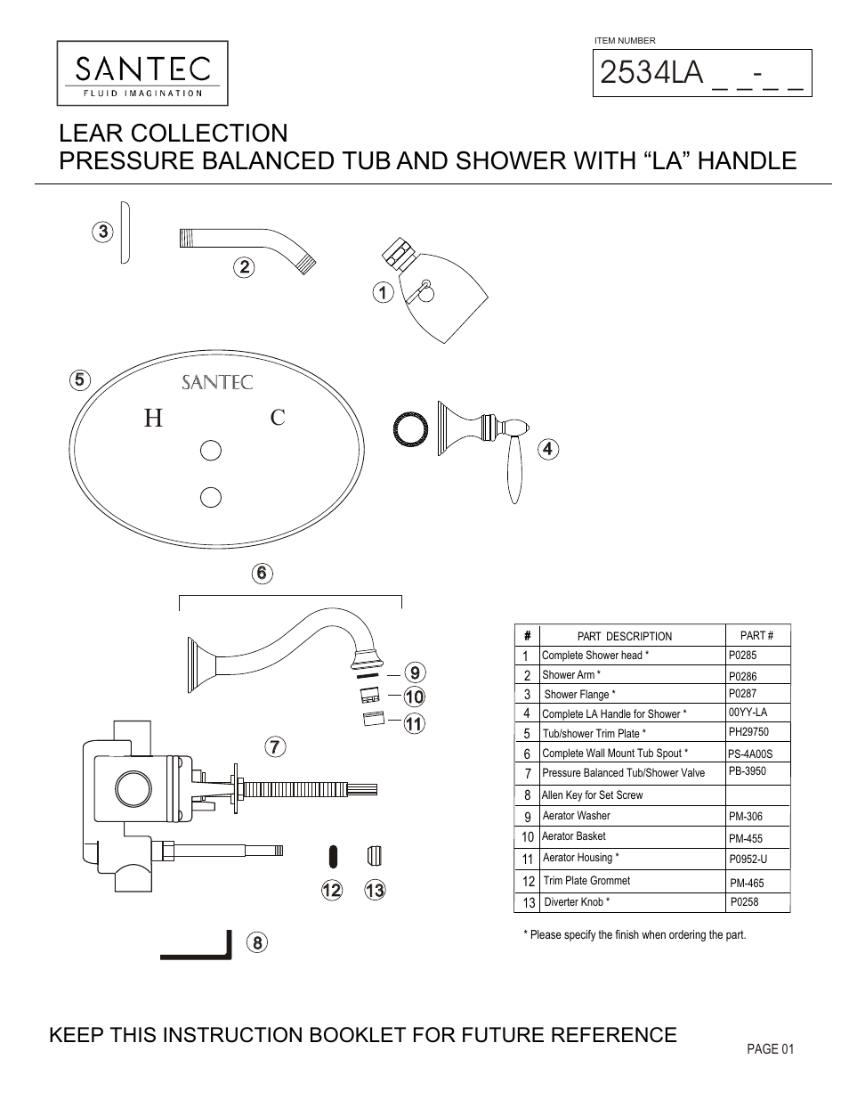 Santec 2534LA User Manual | 4 pages
