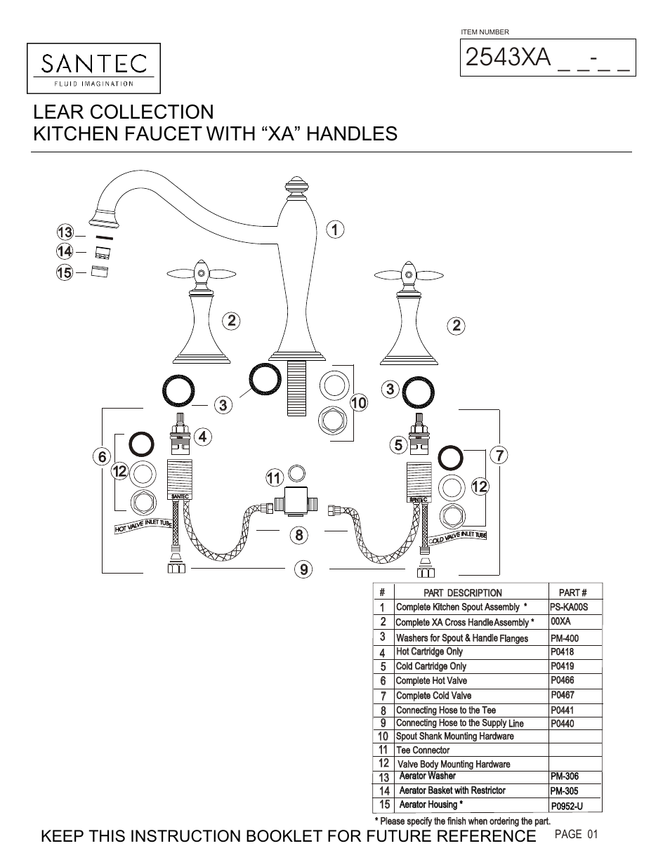 Santec 2543XA User Manual | 4 pages