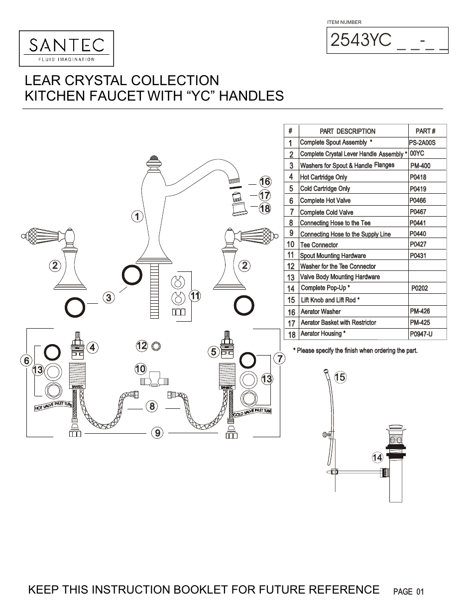 Santec 2543YC User Manual | 4 pages