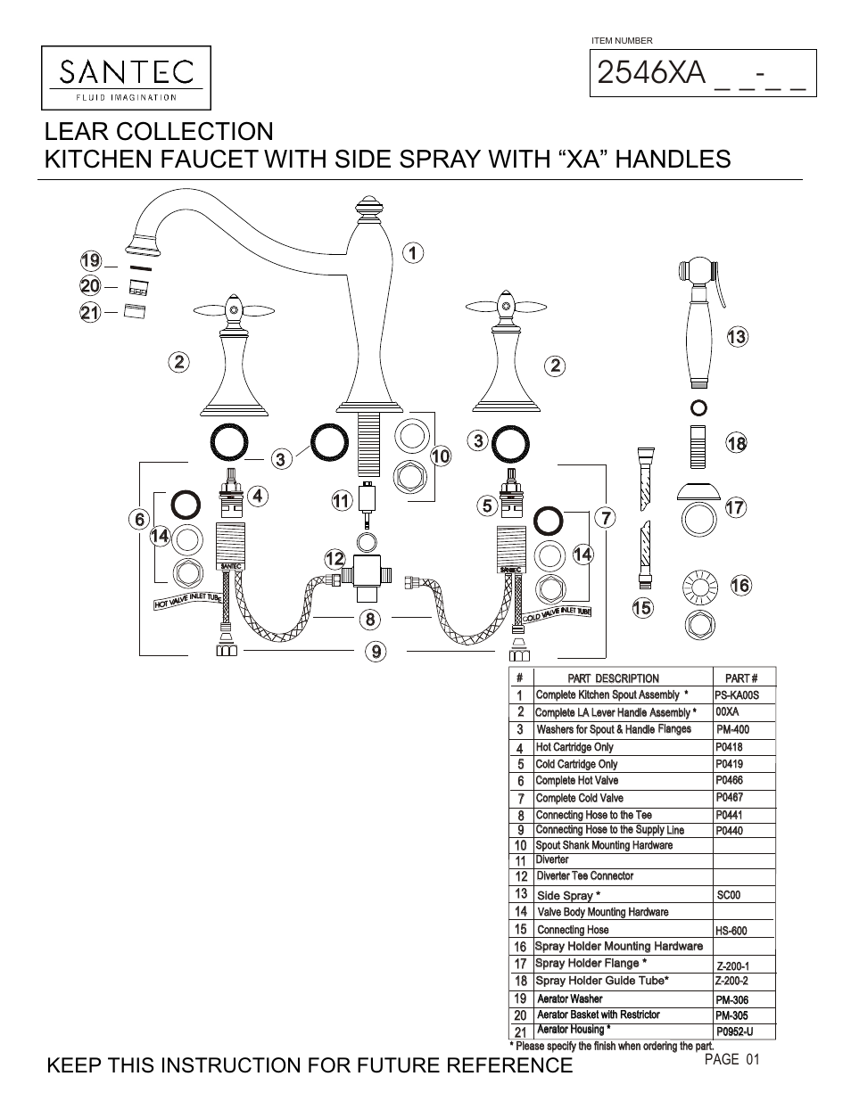 Santec 2546XA User Manual | 4 pages