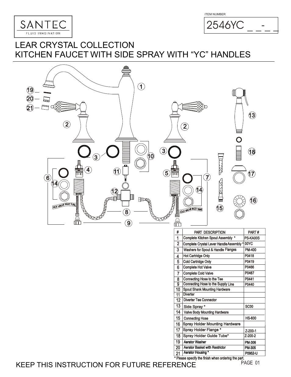 Santec 2546YC User Manual | 4 pages