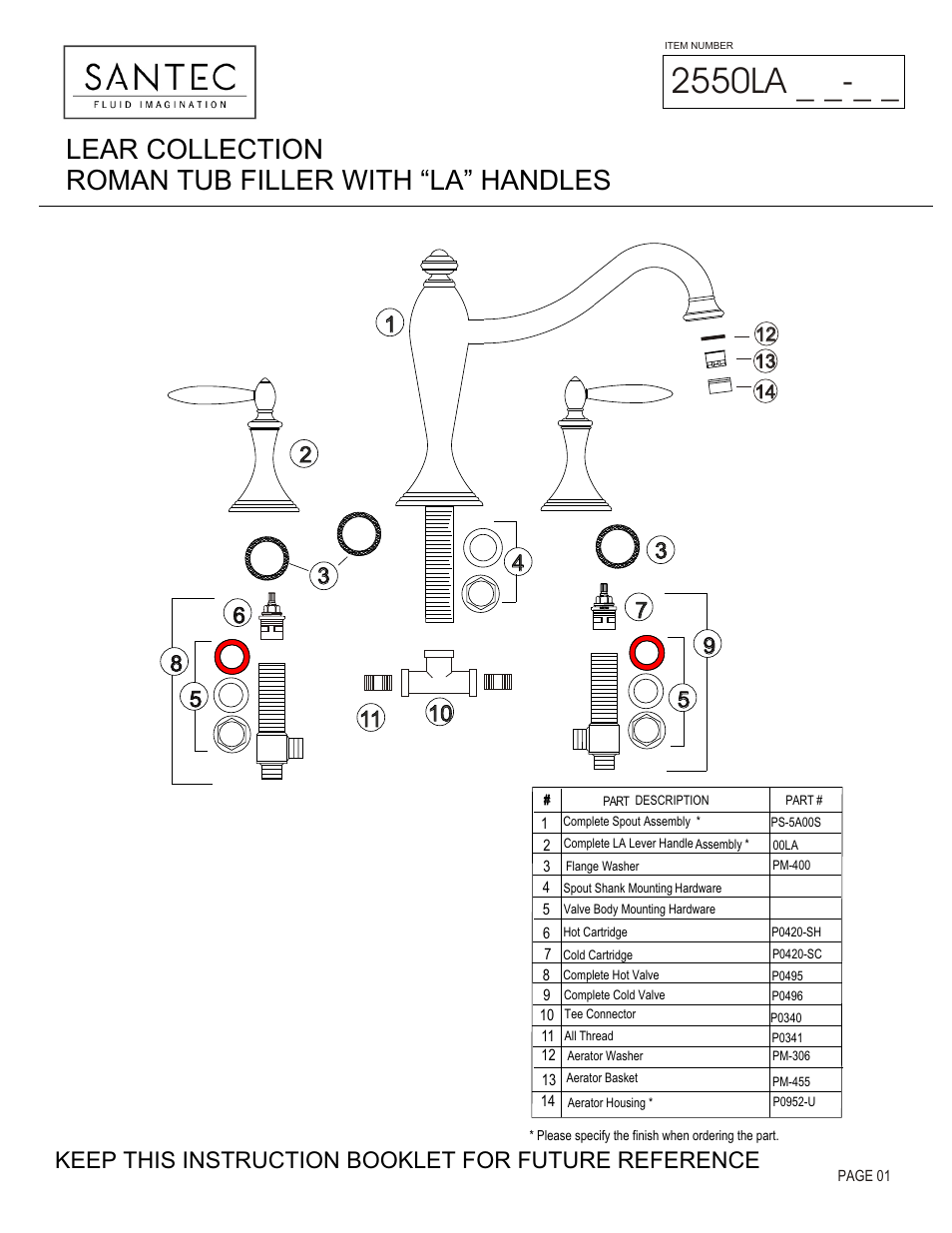 Santec 2550LA User Manual | 4 pages