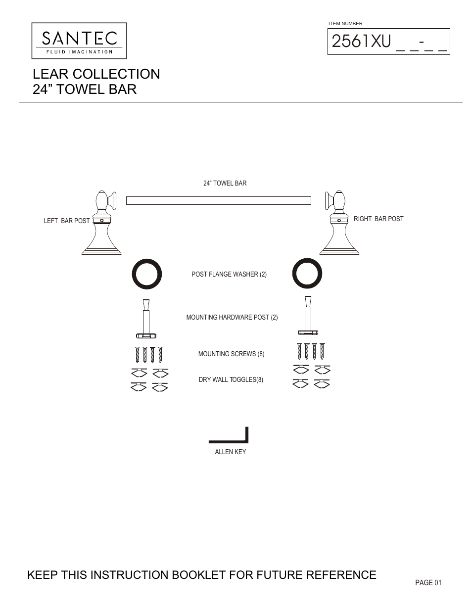 Santec 2561XU User Manual | 3 pages