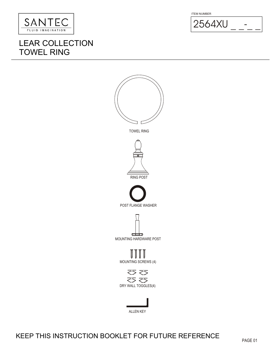 Santec 2564XU User Manual | 3 pages