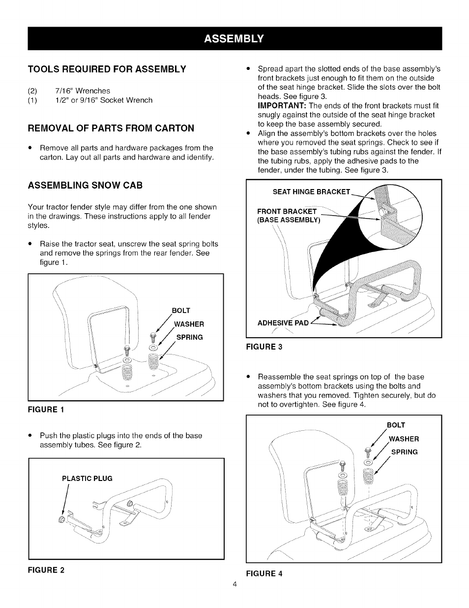Assembly | Craftsman 486.24275 User Manual | Page 4 / 8