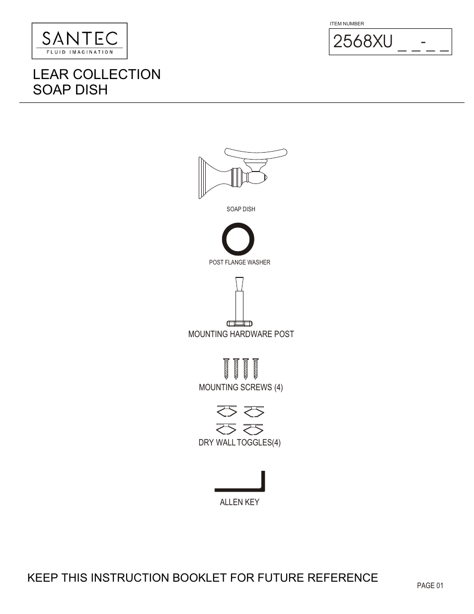 Santec 2568XU User Manual | 3 pages