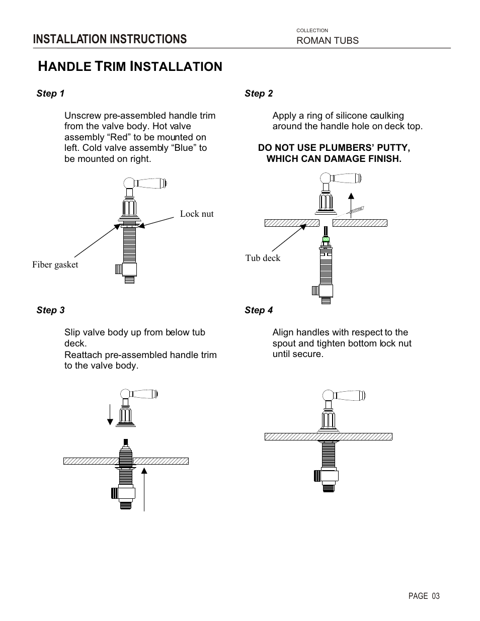 Andle, Nstallation, Installation instructions | Santec 2650EZ User Manual | Page 3 / 5