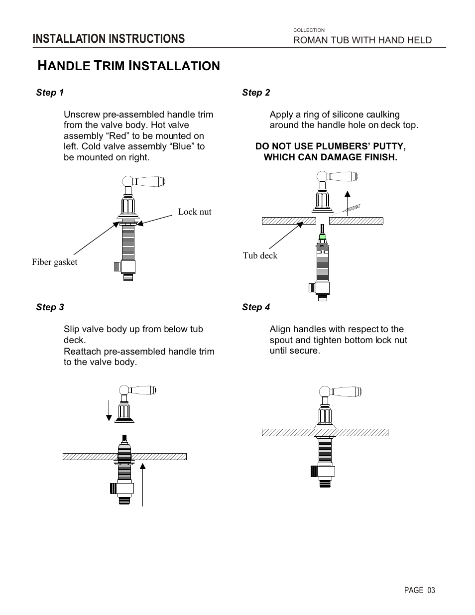 Andle, Nstallation, Installation instructions | Santec 2655EZ User Manual | Page 3 / 6