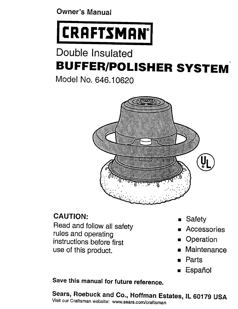 Craftsman 646.10620 User Manual | 8 pages