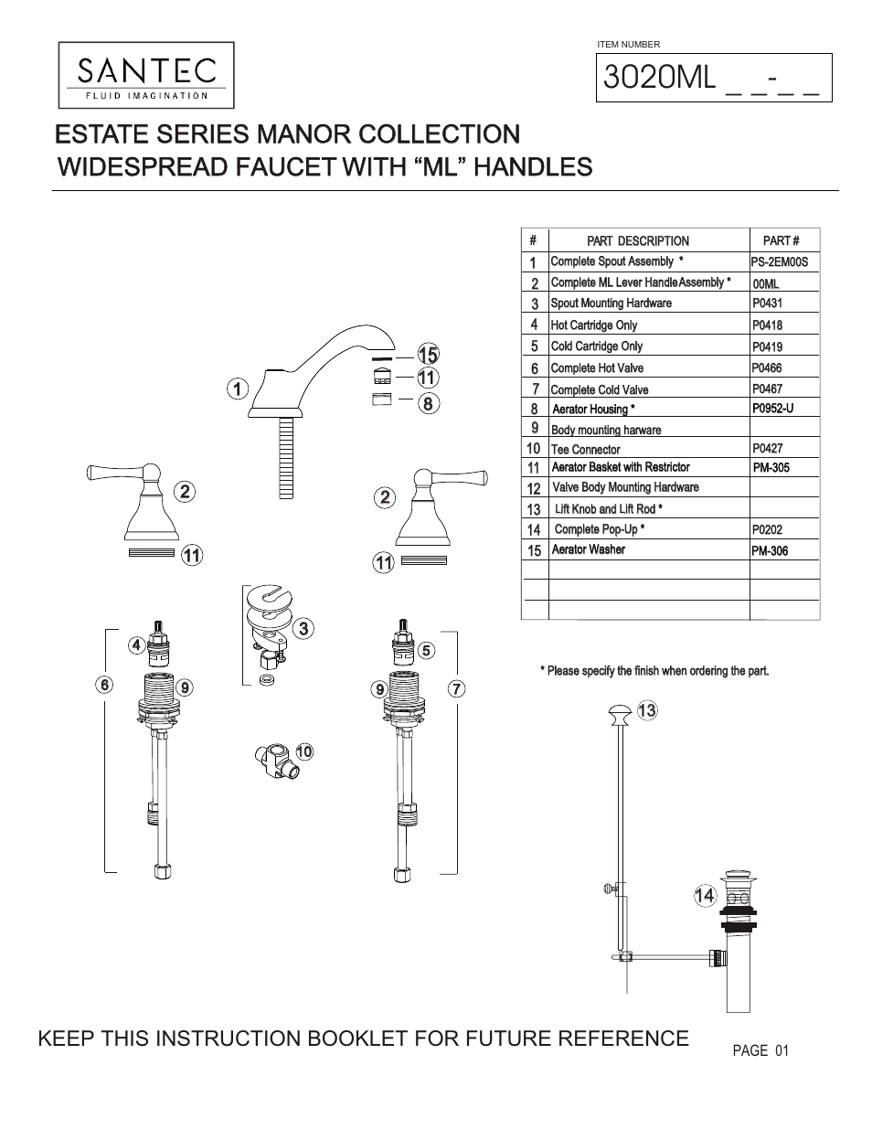 Santec 3020ML User Manual | 4 pages