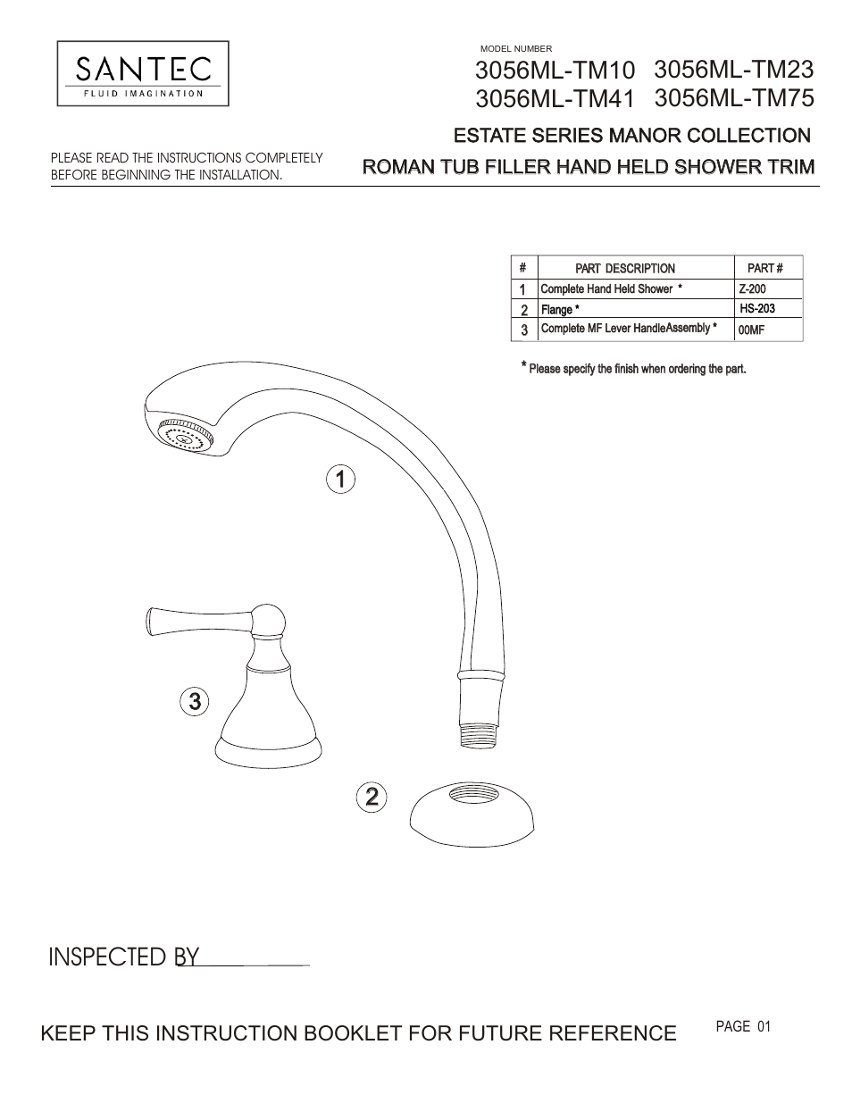 Santec 3056ML-TM User Manual | 4 pages